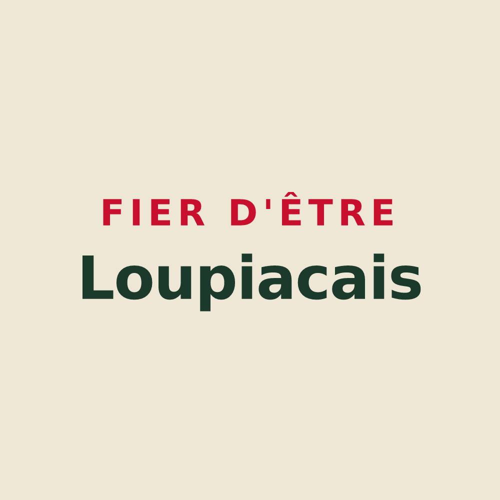 Tote bag « Fier d'être Loupiacais » — design pour Loupiac-de-la-Réole