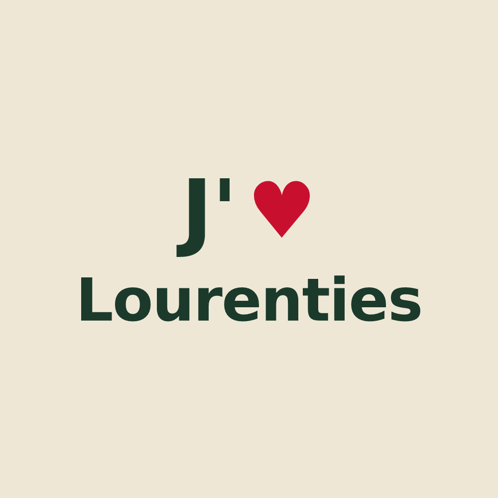 Tote bag personnalisé Lourenties — design J'aime Lourenties