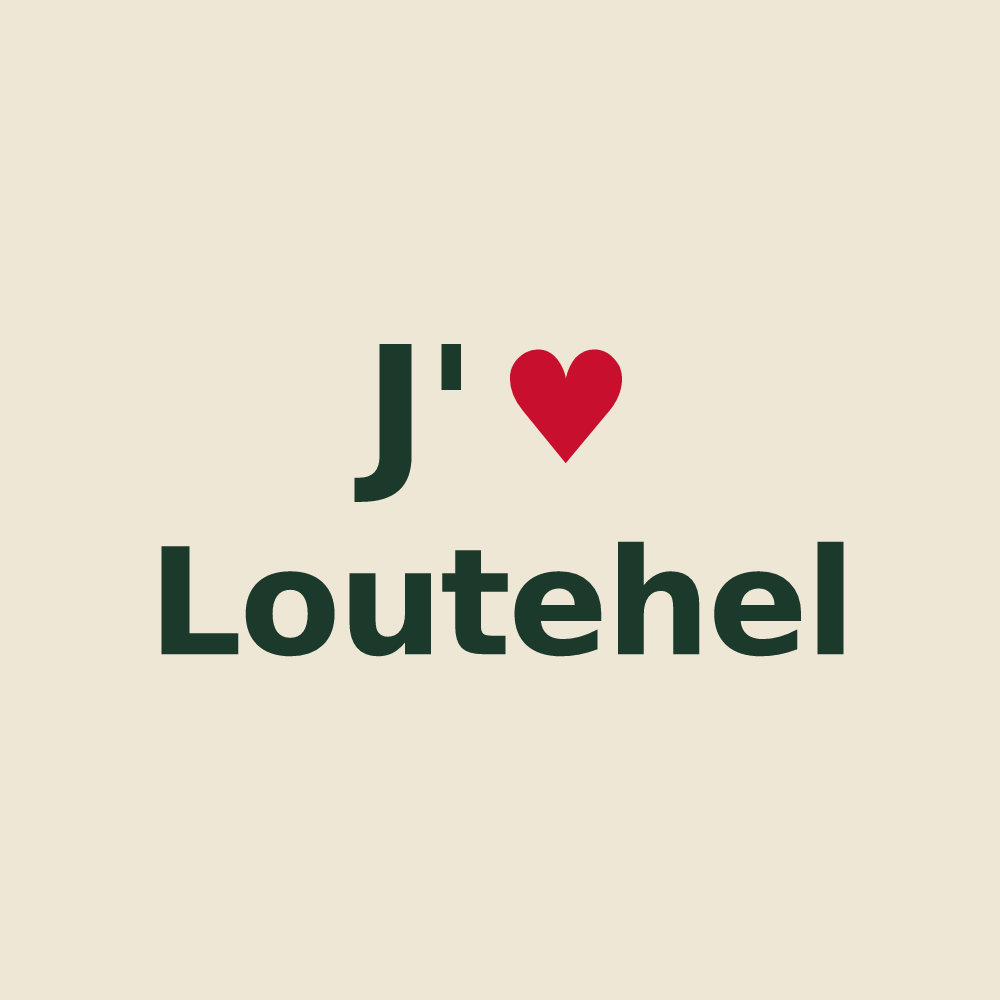 Tote bag personnalisé Loutehel — design J'aime Loutehel