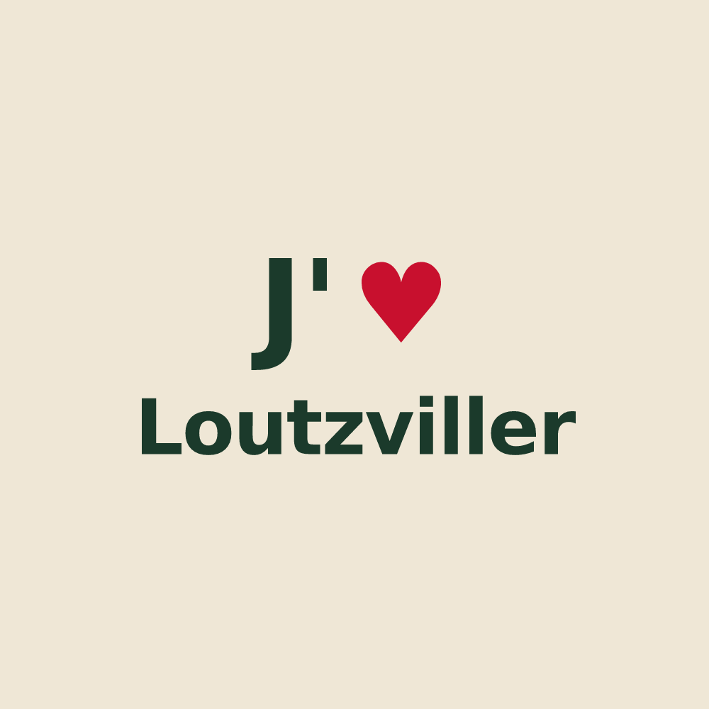 Tote bag personnalisé Loutzviller — design J'aime Loutzviller