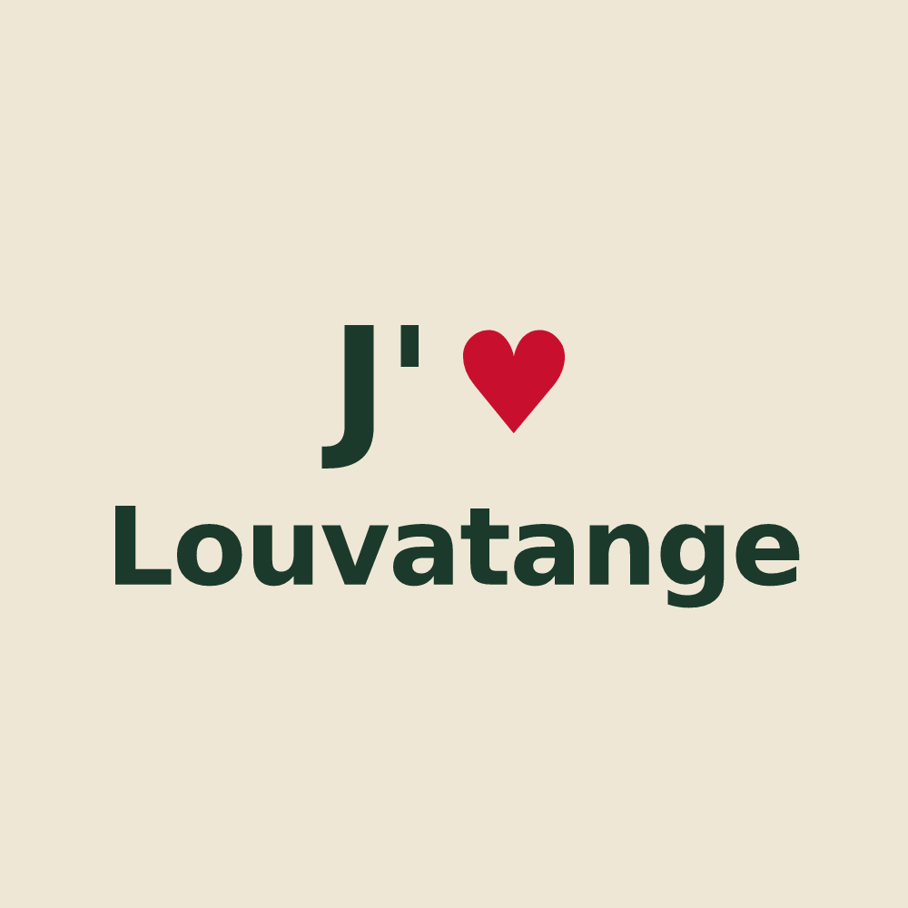 Tote bag personnalisé Louvatange — design J'aime Louvatange
