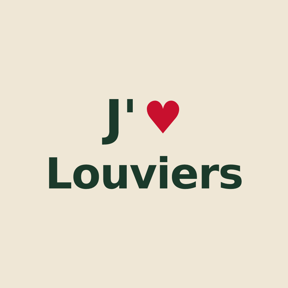 Tote bag personnalisé Louviers — design J'aime Louviers