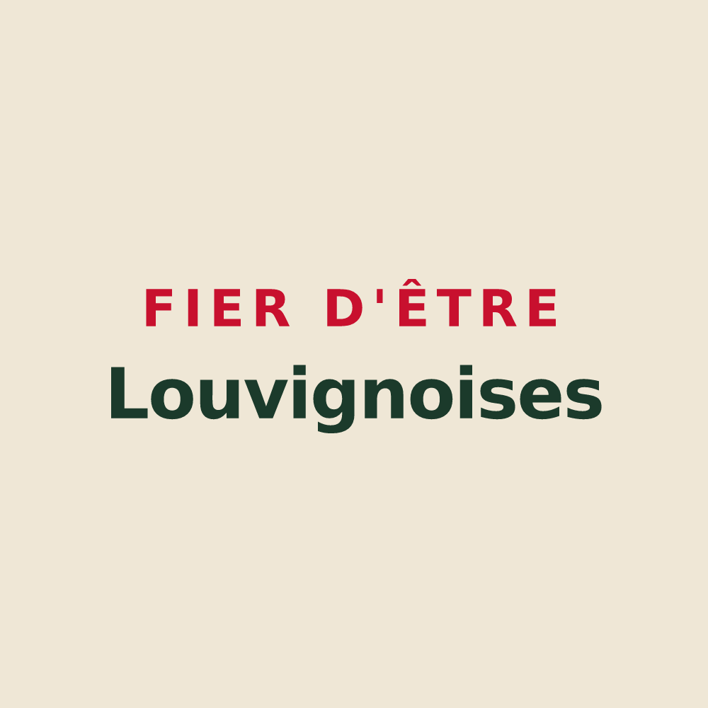 Tote bag « Fier d'être Louvignoises » — design pour Louvignies-Quesnoy