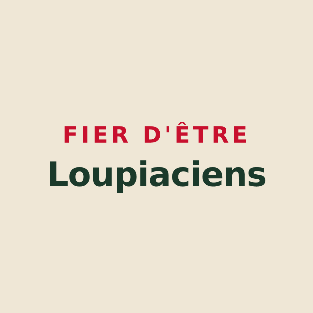 Tote bag « Fier d'être Loupiaciens » — design pour Louvigny