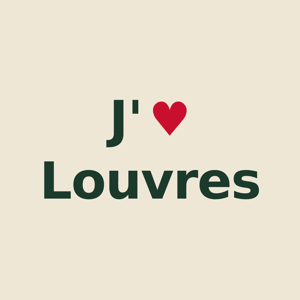 Tote bag personnalisé Louvres — design J'aime Louvres