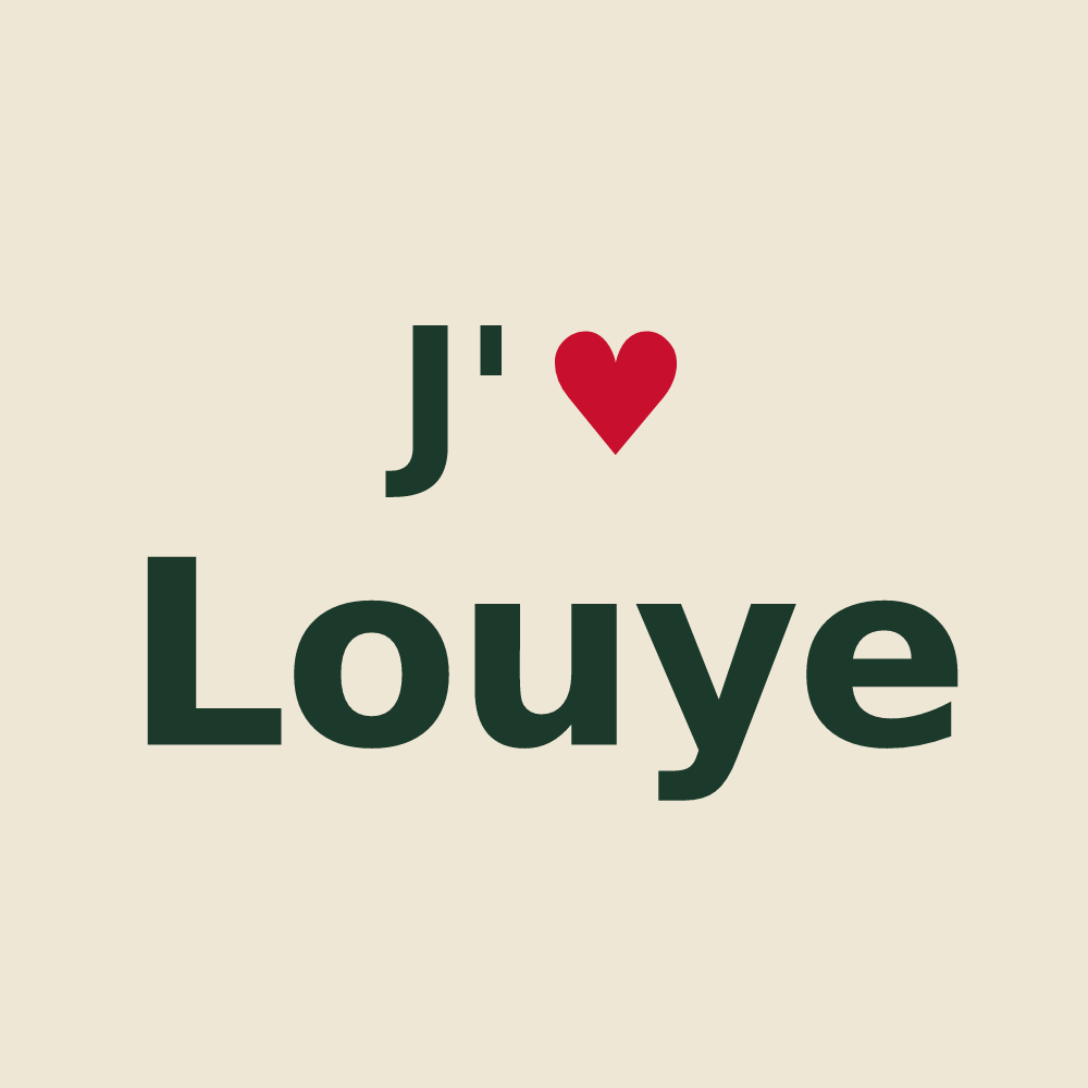 Tote bag personnalisé Louye — design J'aime Louye