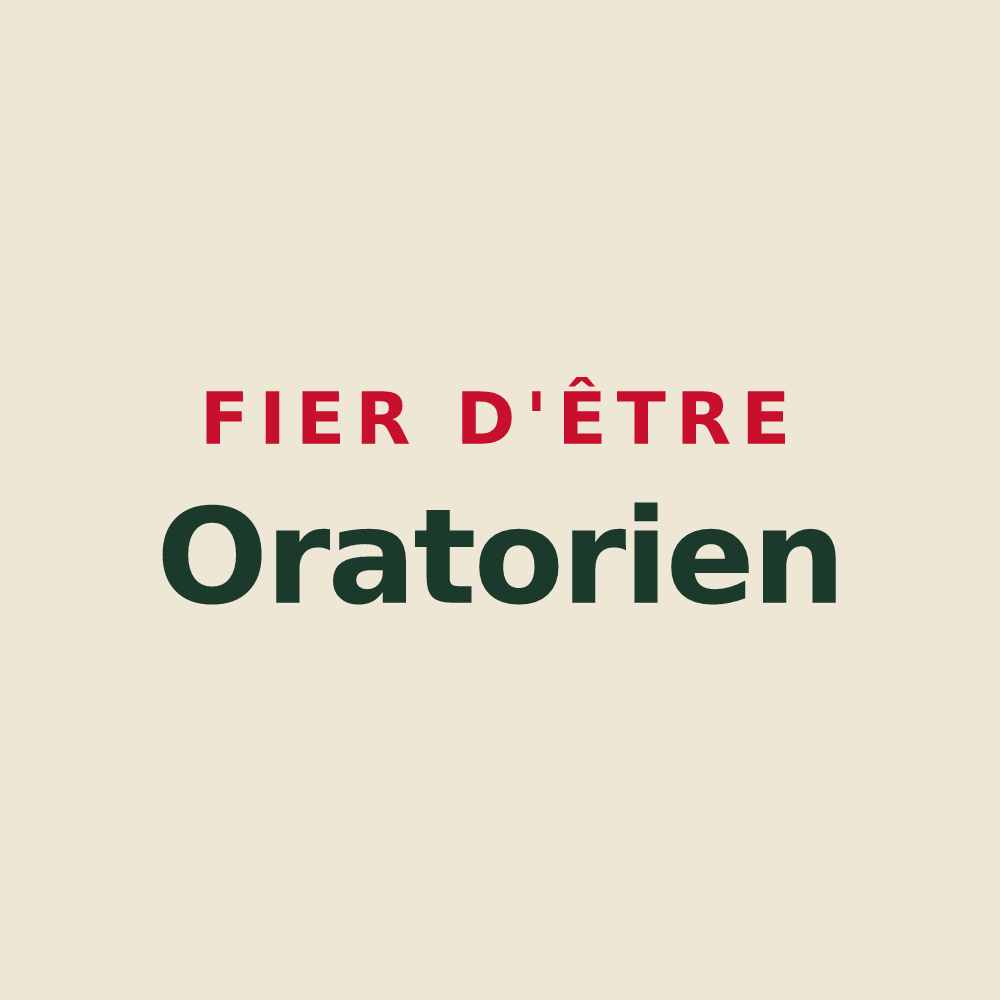 Tote bag « Fier d'être Oratorien » — design pour Louzouer