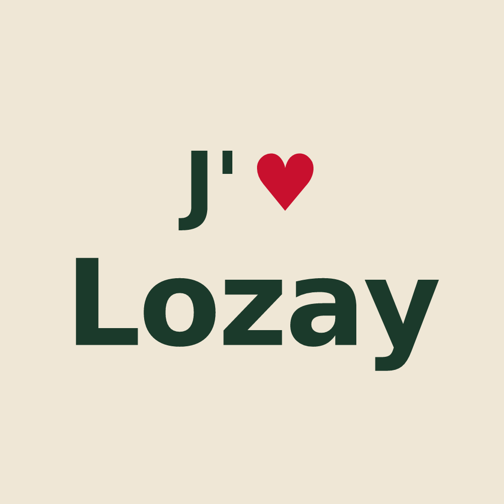 Tote bag personnalisé Lozay — design J'aime Lozay
