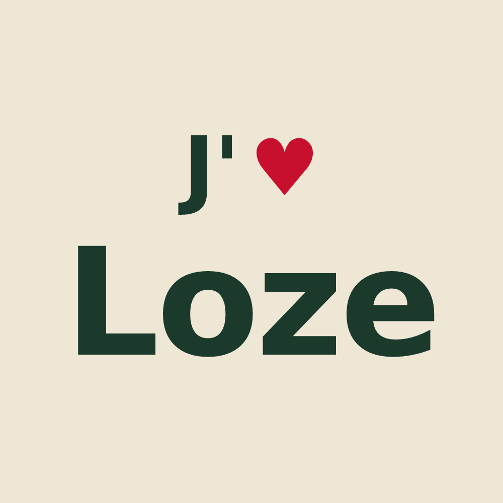 Tote bag personnalisé Loze — design J'aime Loze