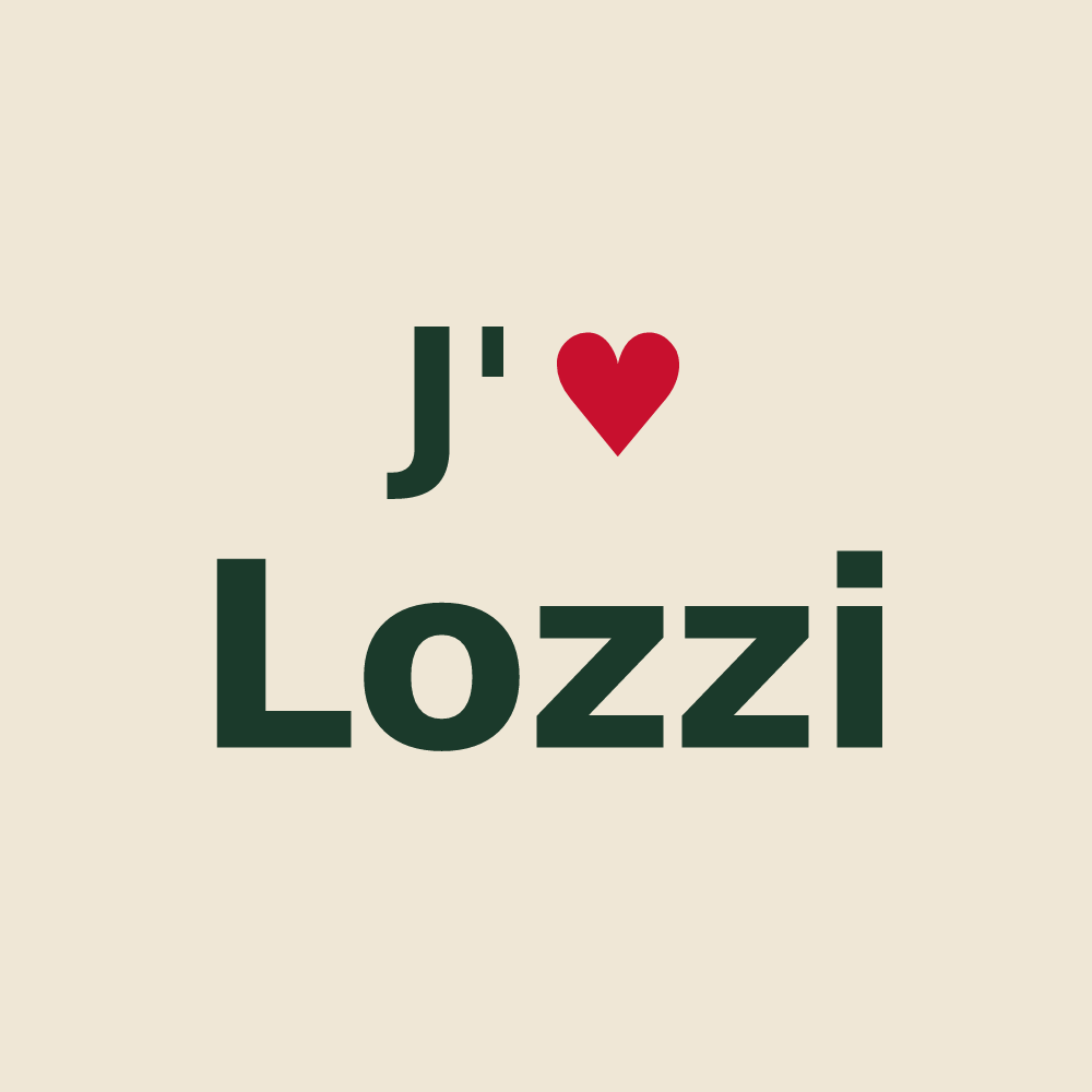 Tote bag personnalisé Lozzi — design J'aime Lozzi