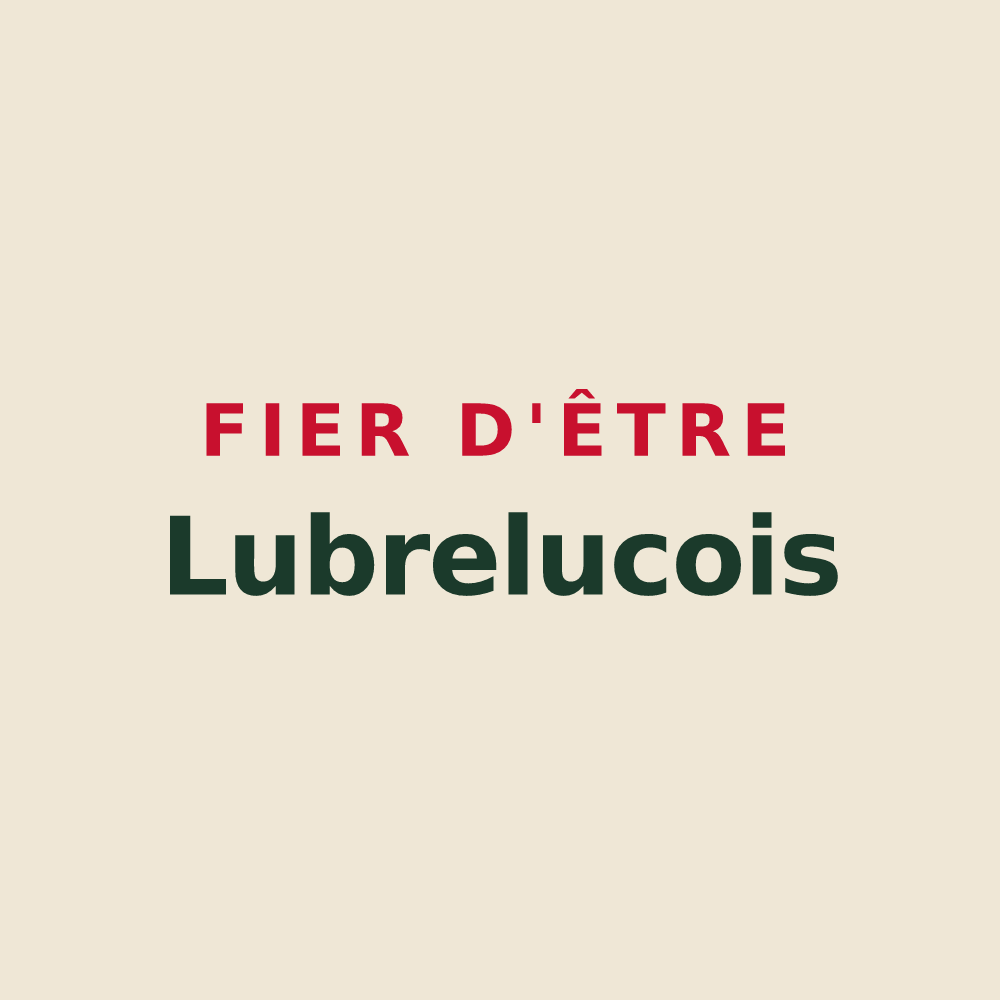 Tote bag « Fier d'être Lubrelucois » — design pour Lubret-Saint-Luc