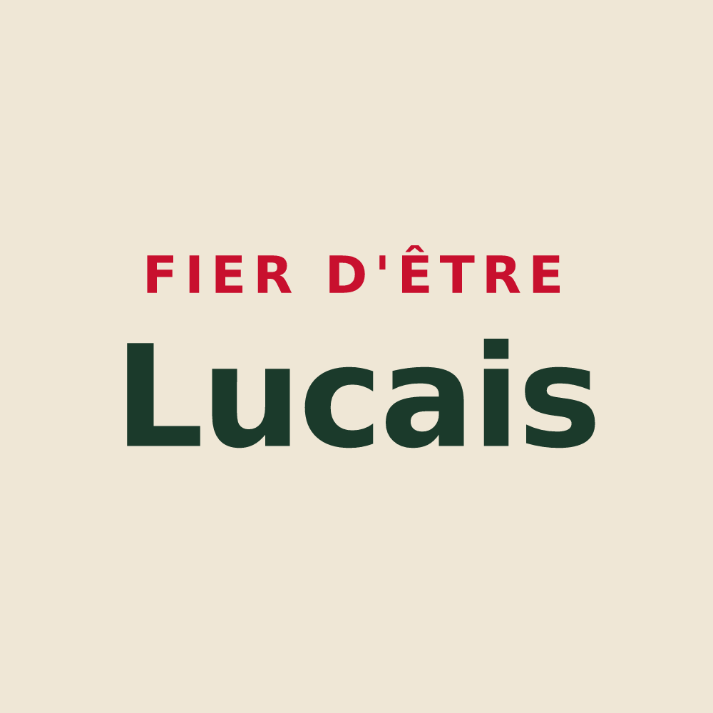 Tote bag « Fier d'être Lucais » — design pour Luc