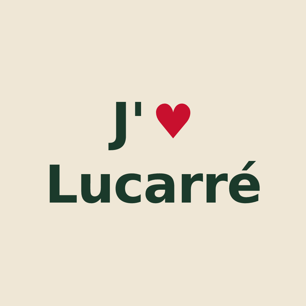Tote bag personnalisé Lucarré — design J'aime Lucarré