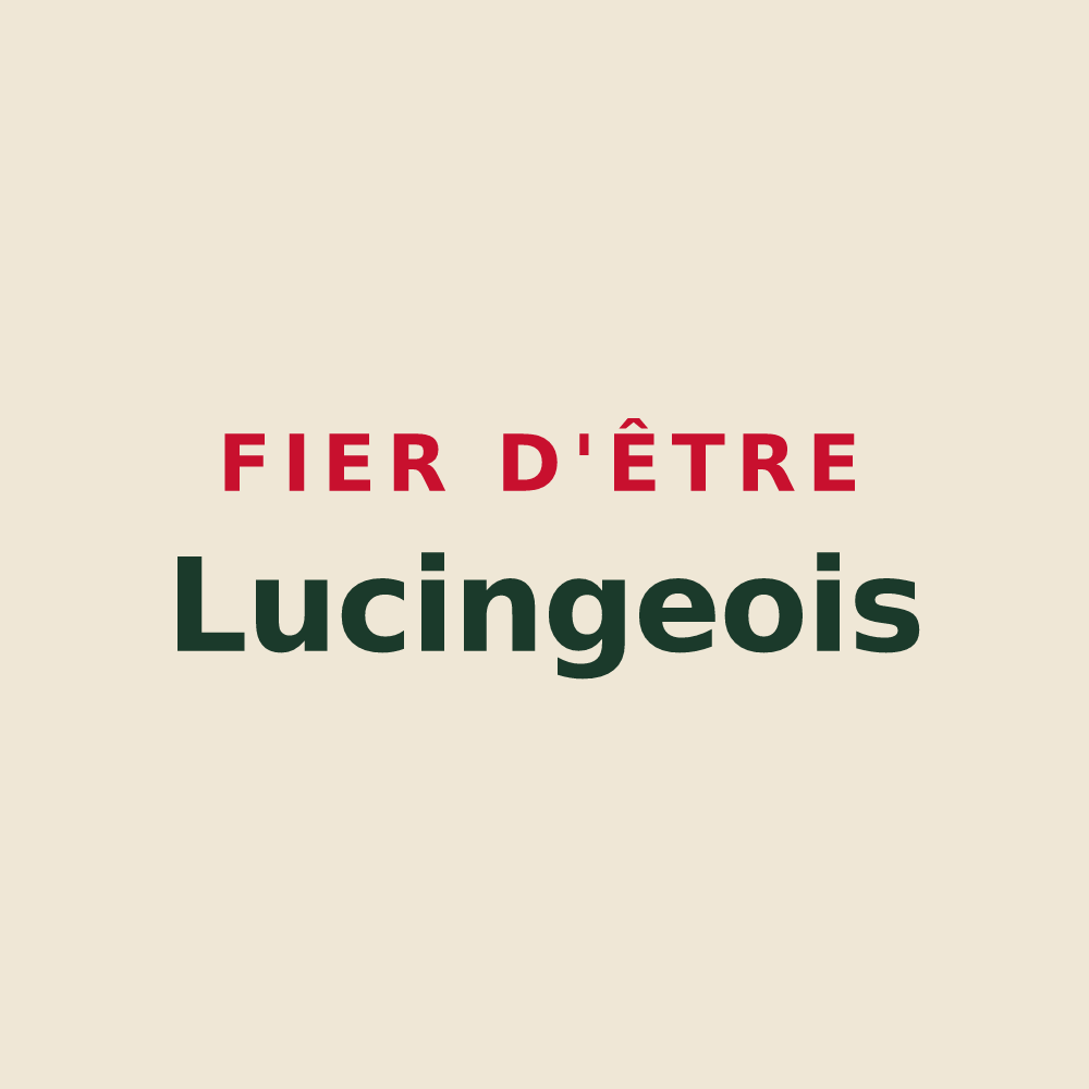 Tote bag « Fier d'être Lucingeois » — design pour Lucinges