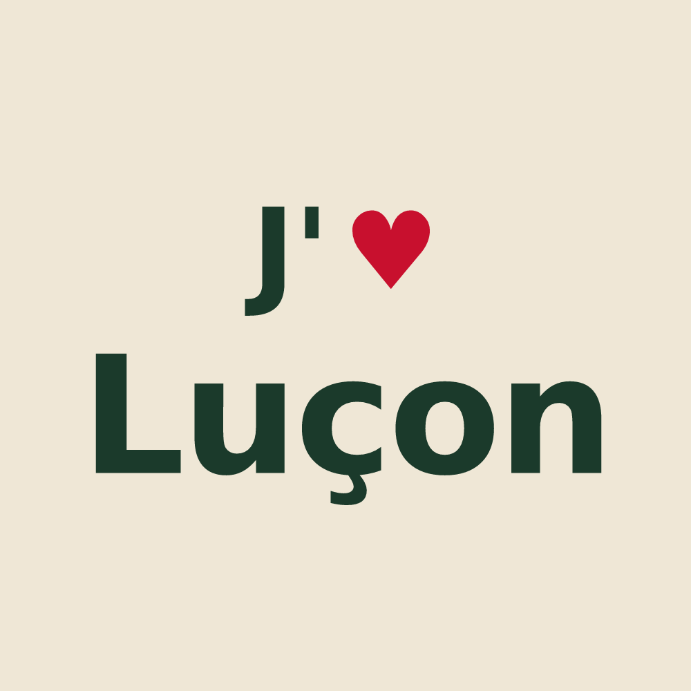 Tote bag personnalisé Luçon — design J'aime Luçon