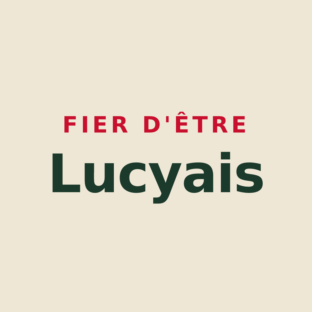Tote bag « Fier d'être Lucyais » — design pour Lucy