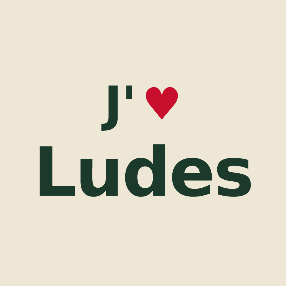 Tote bag personnalisé Ludes — design J'aime Ludes