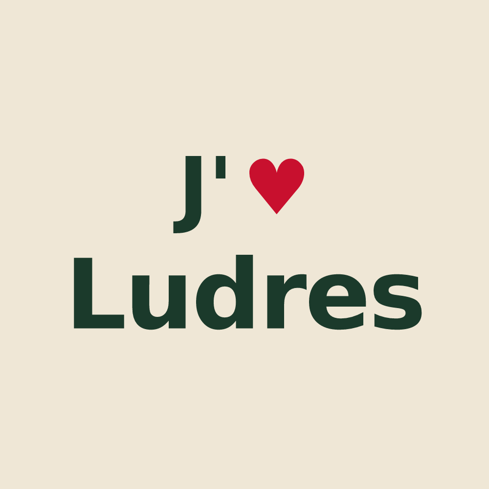 Tote bag personnalisé Ludres — design J'aime Ludres