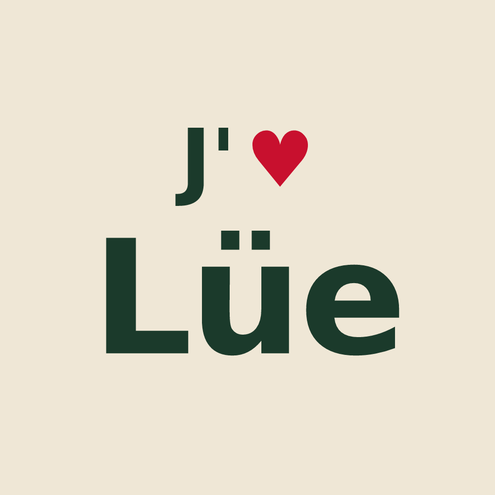 Tote bag personnalisé Lüe — design J'aime Lüe