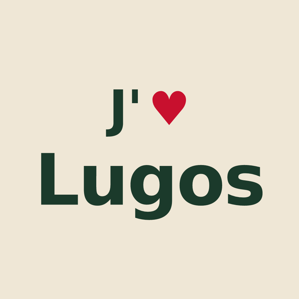 Tote bag personnalisé Lugos — design J'aime Lugos