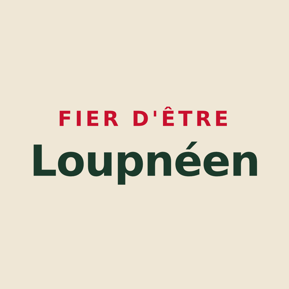 Tote bag « Fier d'être Loupnéen » — design pour Luigny