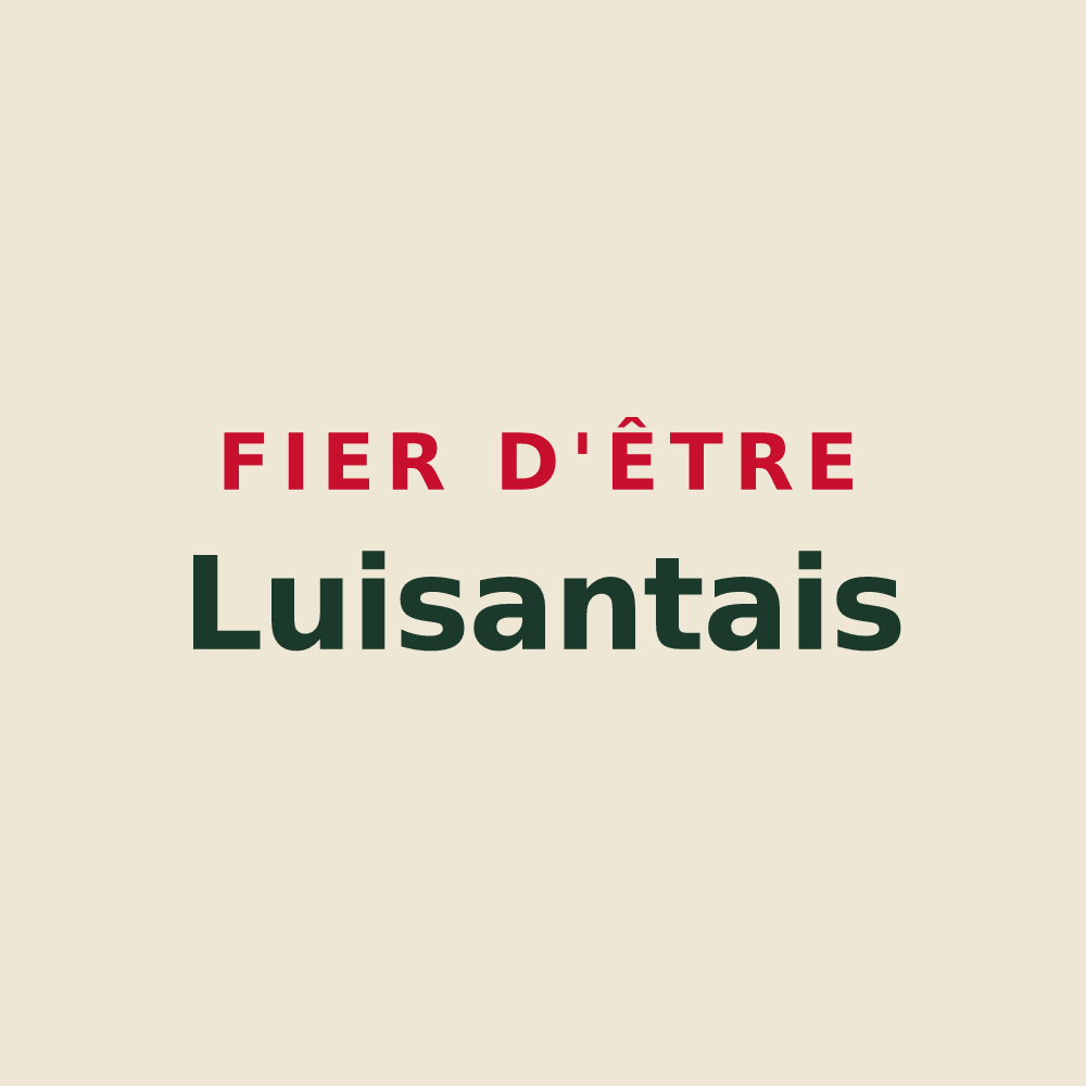 Tote bag « Fier d'être Luisantais » — design pour Luisant