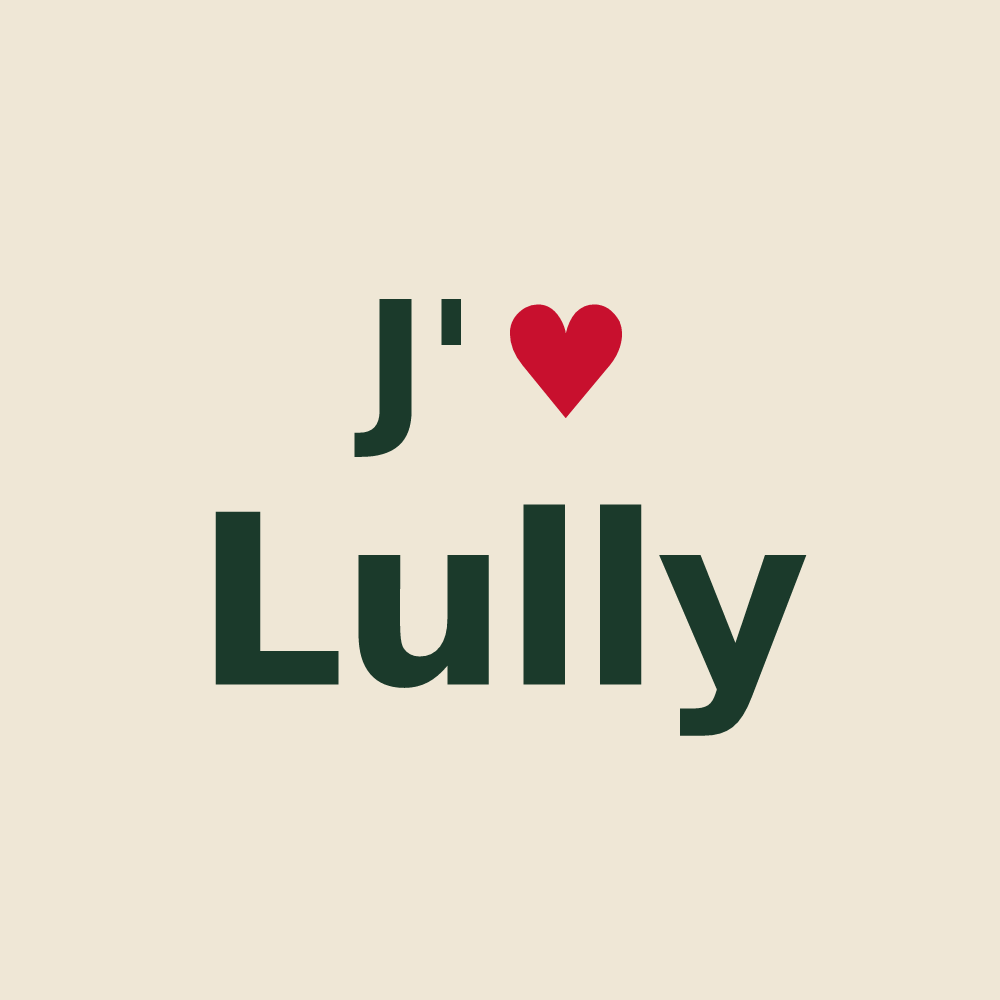 Tote bag personnalisé Lully — design J'aime Lully