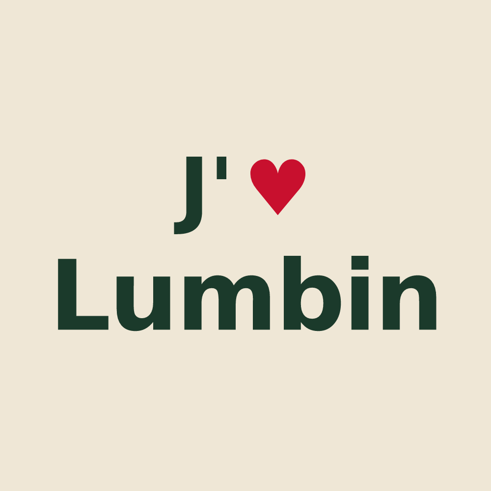 Tote bag personnalisé Lumbin — design J'aime Lumbin