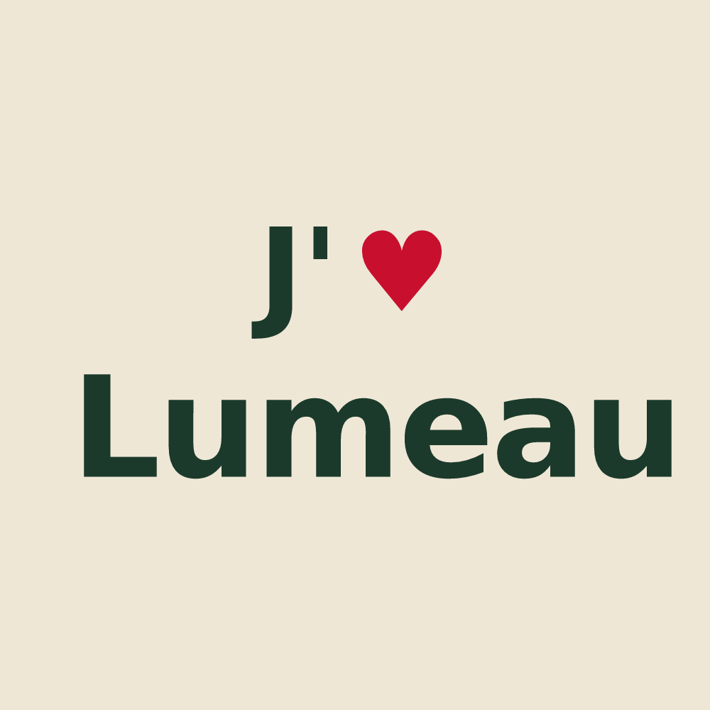 Tote bag personnalisé Lumeau — design J'aime Lumeau