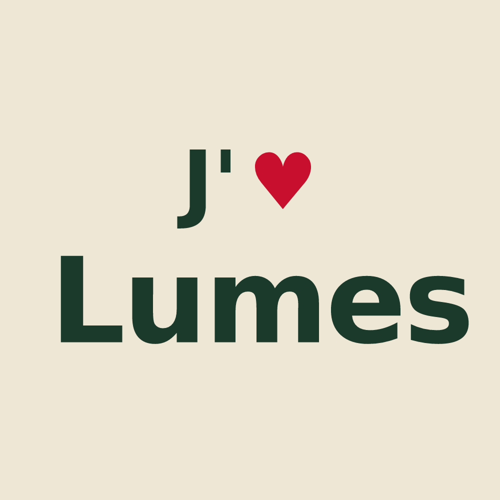 Tote bag personnalisé Lumes — design J'aime Lumes