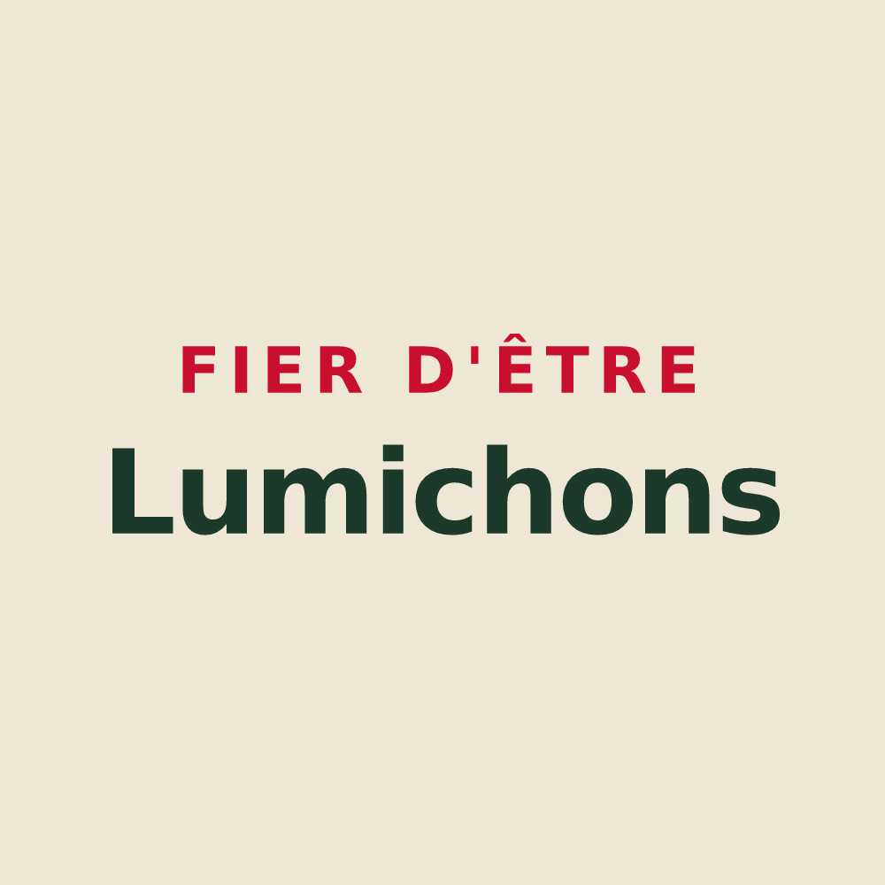 Tote bag « Fier d'être Lumichons » — design pour Lumes