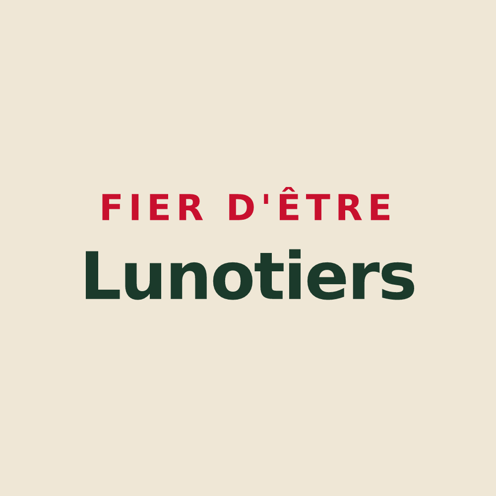 Tote bag « Fier d'être Lunotiers » — design pour Lunay