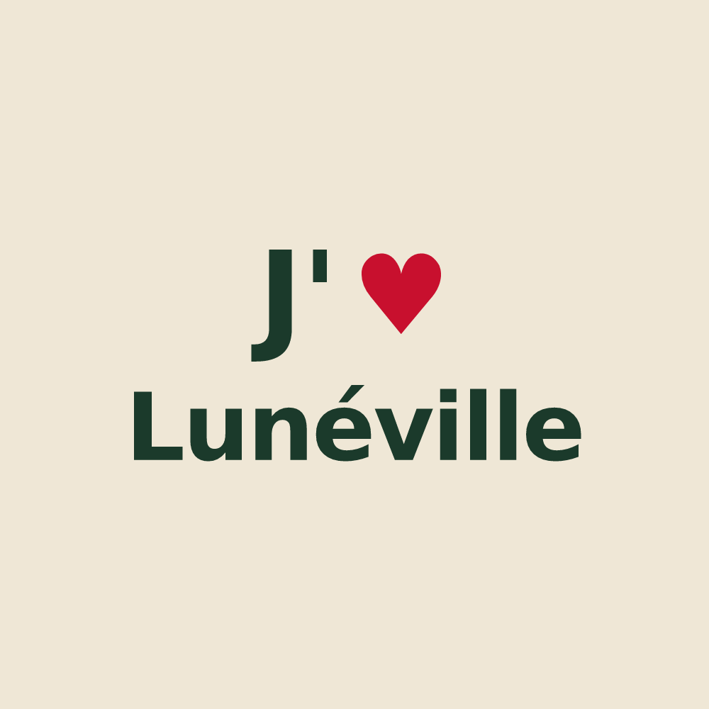 Tote bag personnalisé Lunéville — design J'aime Lunéville