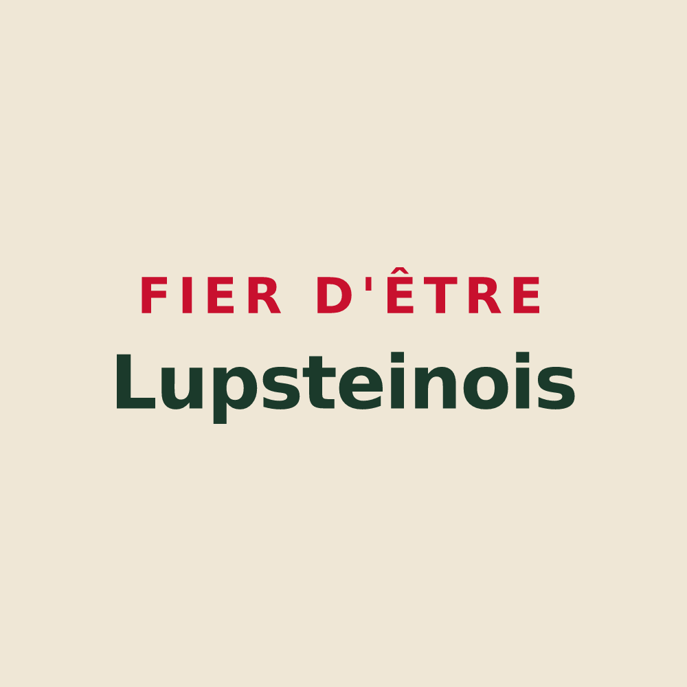 Tote bag « Fier d'être Lupsteinois » — design pour Lupstein