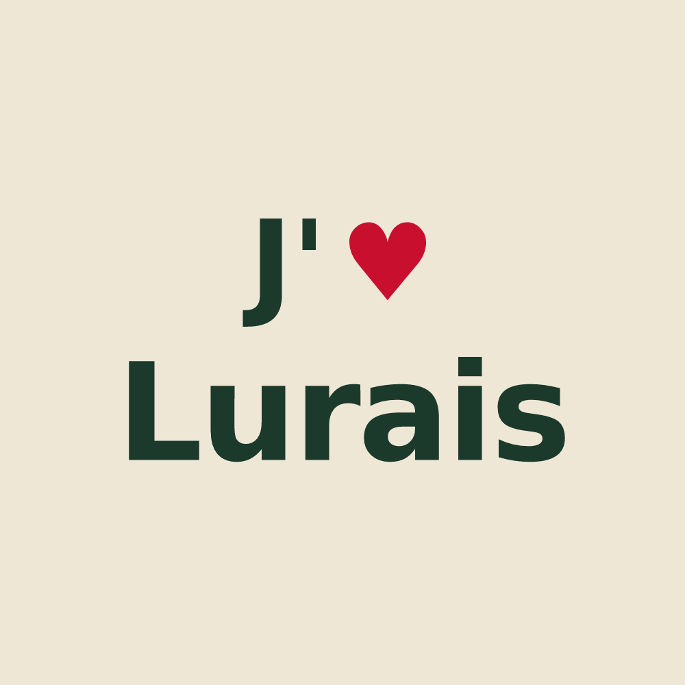 Tote bag personnalisé Lurais — design J'aime Lurais