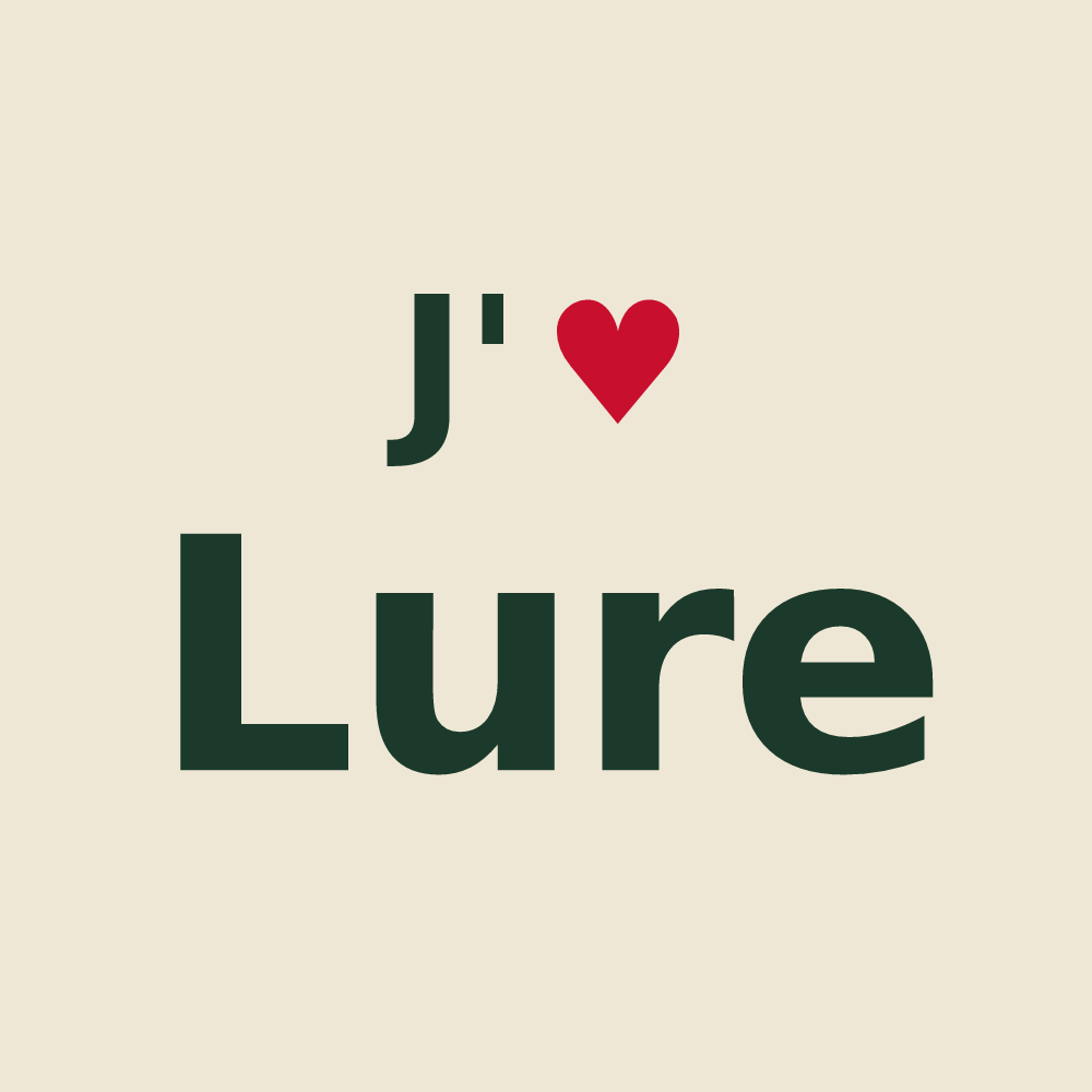 Tote bag personnalisé Lure — design J'aime Lure