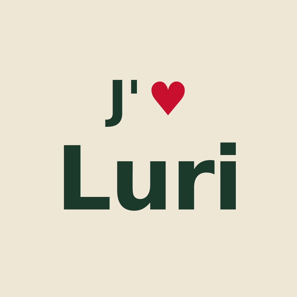 Tote bag personnalisé Luri — design J'aime Luri