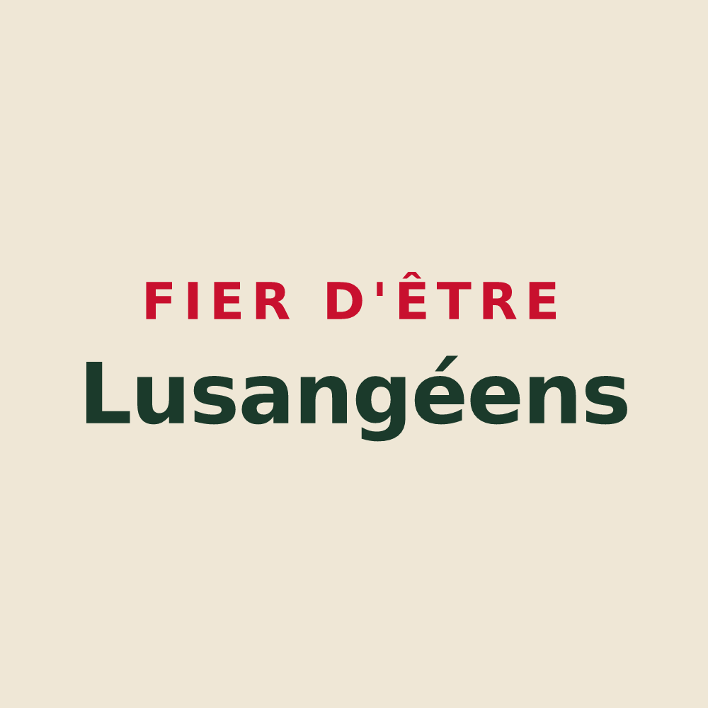 Tote bag « Fier d'être Lusangéens » — design pour Lusanger