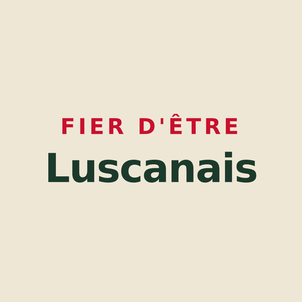 Tote bag « Fier d'être Luscanais » — design pour Luscan