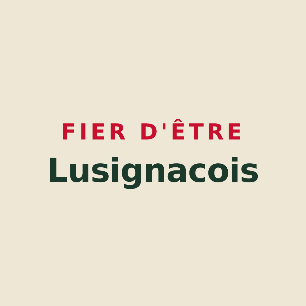 Tote bag « Fier d'être Lusignacois » — design pour Lusignac