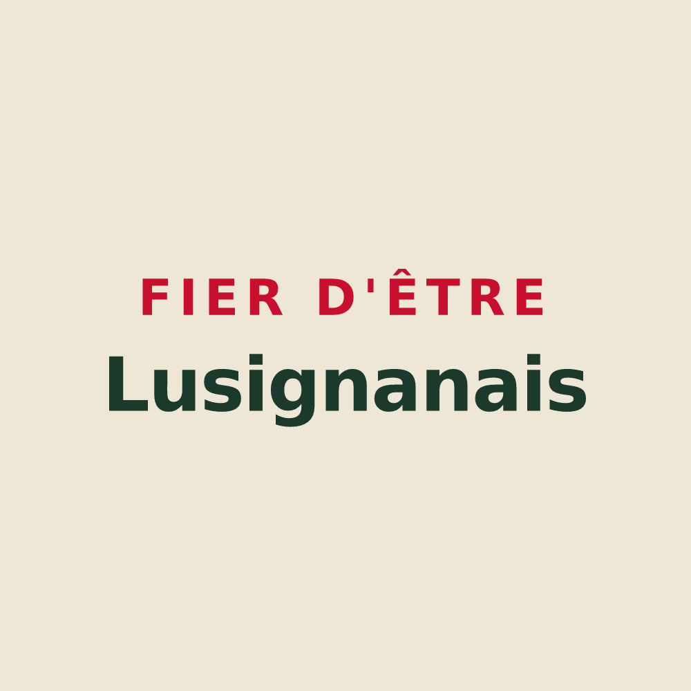 Tote bag « Fier d'être Lusignanais » — design pour Lusignan-Petit
