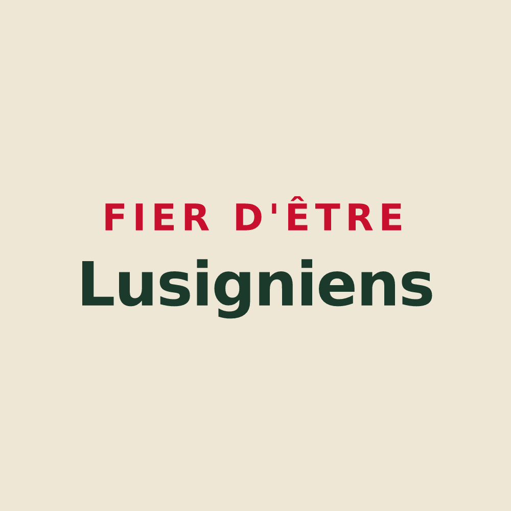 Tote bag « Fier d'être Lusigniens » — design pour Lusigny-sur-Barse