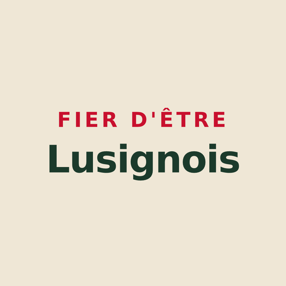 Tote bag « Fier d'être Lusignois » — design pour Lusigny