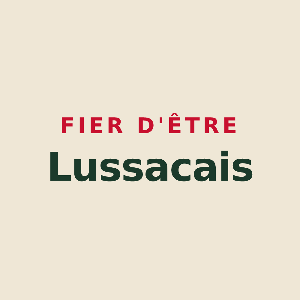 Tote bag « Fier d'être Lussacais » — design pour Lussac