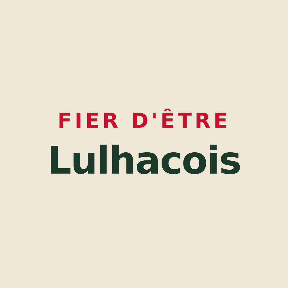 Tote bag « Fier d'être Lulhacois » — design pour Lussan-Adeilhac