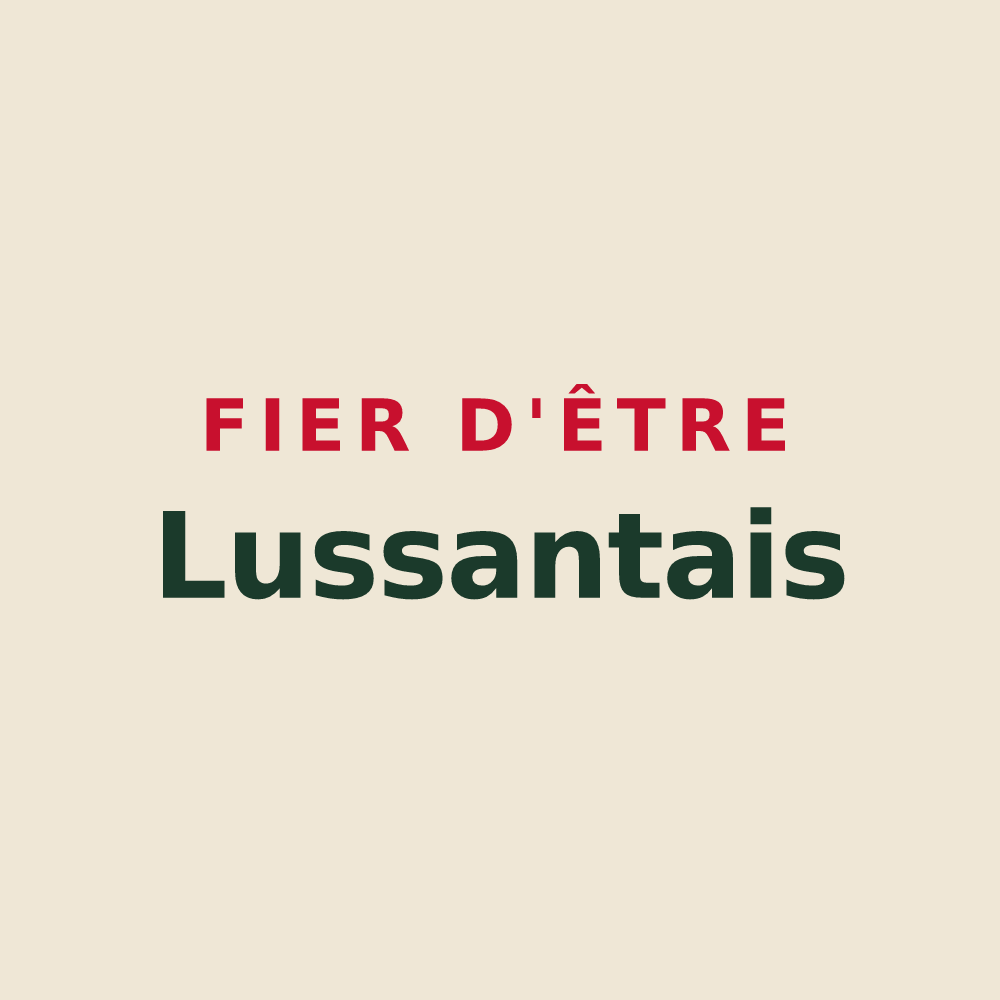 Tote bag « Fier d'être Lussantais » — design pour Lussant