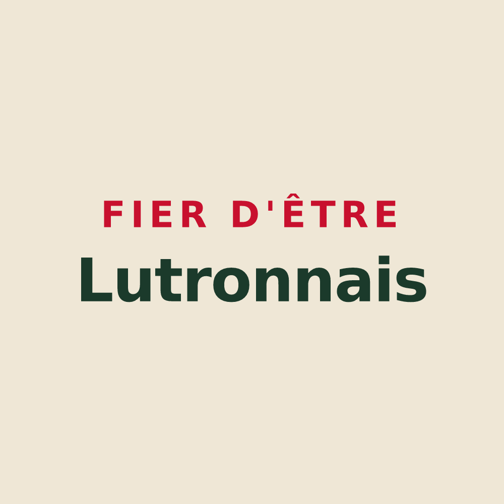 Tote bag « Fier d'être Lutronnais » — design pour Lussas-et-Nontronneau