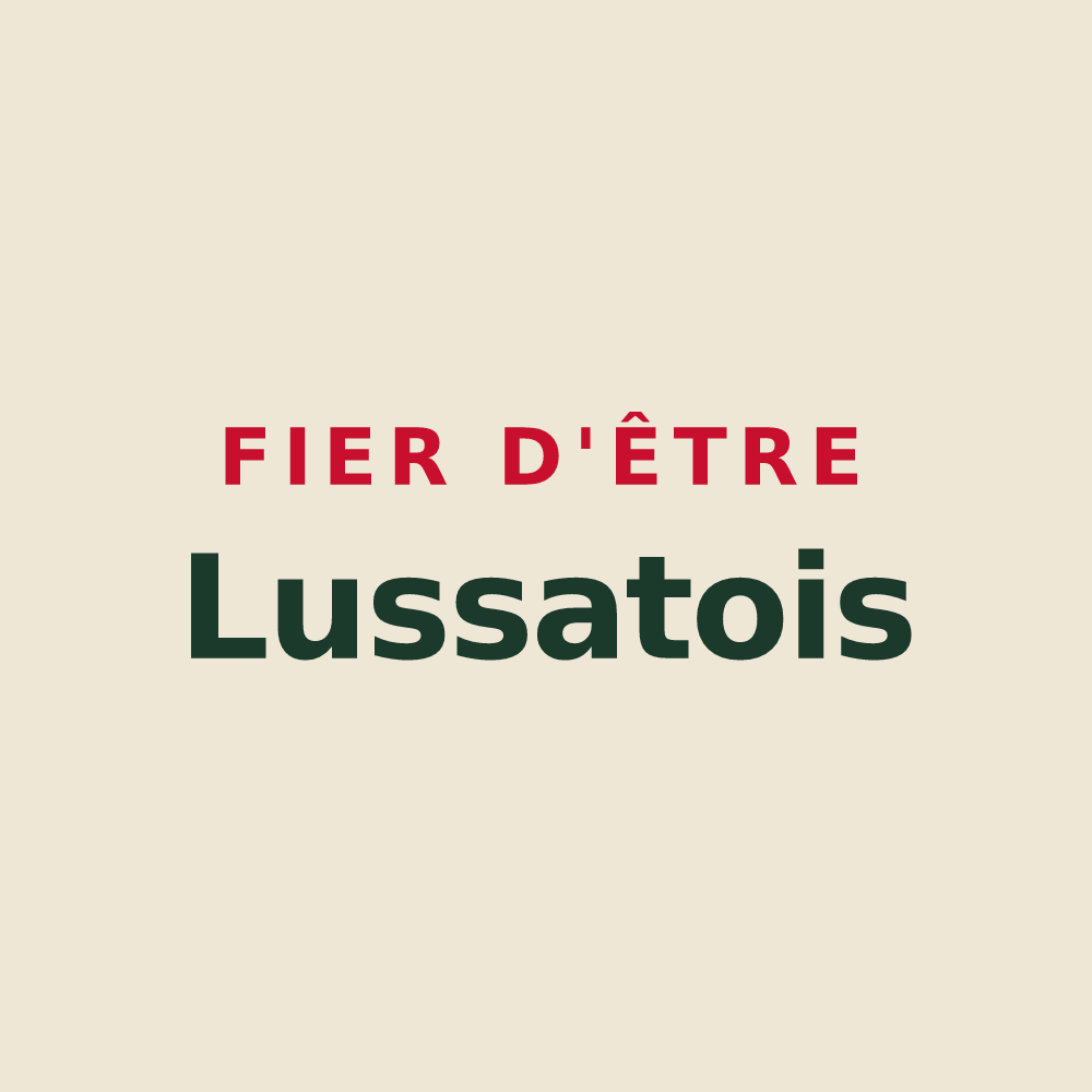 Tote bag « Fier d'être Lussatois » — design pour Lussat