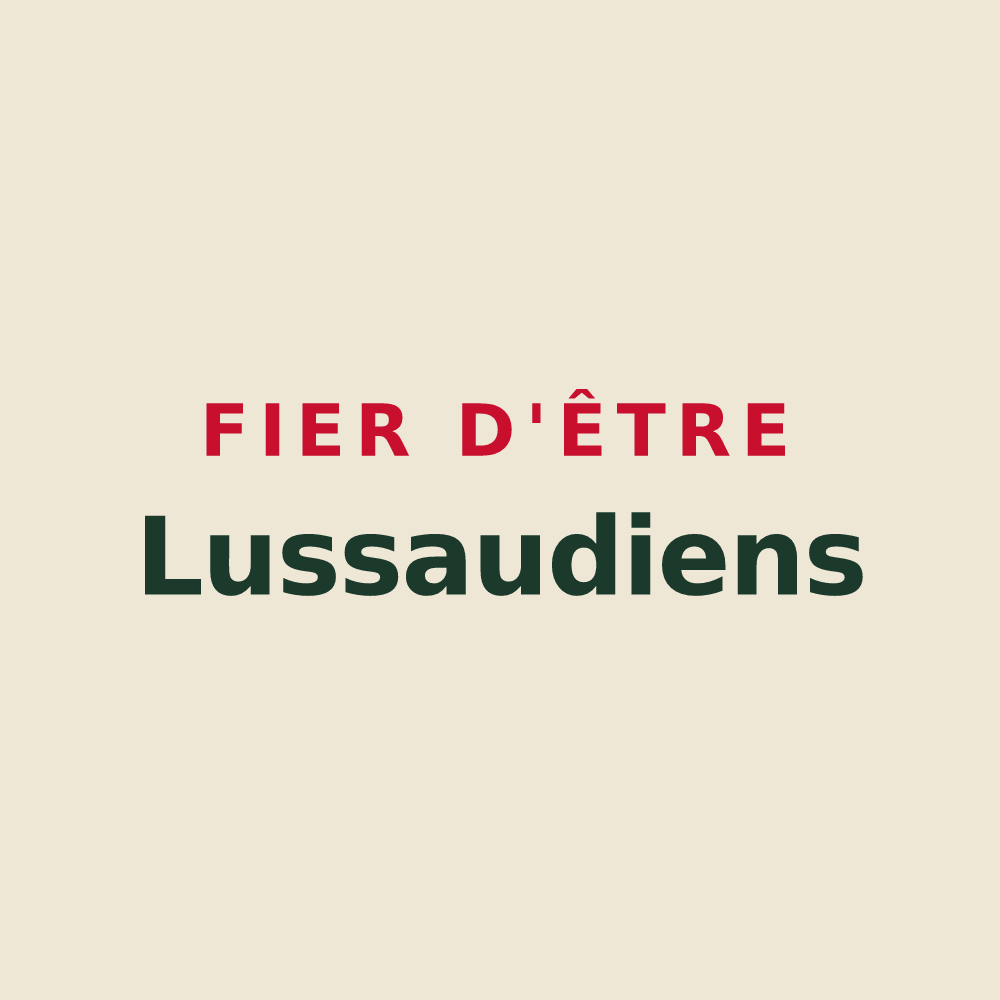 Tote bag « Fier d'être Lussaudiens » — design pour Lussault-sur-Loire