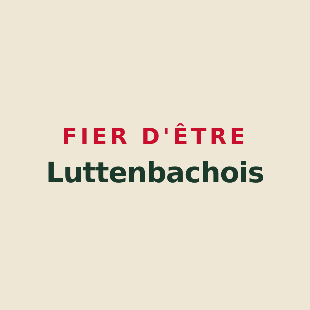 Tote bag « Fier d'être Luttenbachois » — design pour Luttenbach-près-Munster